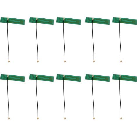 10 Stück Antennen, stabile Übertragung, große Reichweite, IPEX-Schnittstelle, hohe Oxidationsbeständigkeit, grüne interne Antenne (1/5)
