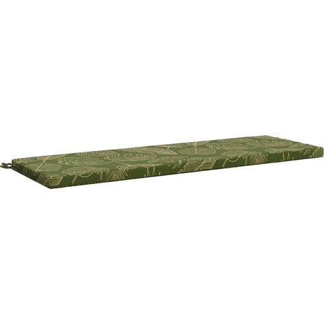 Bankkissen SOEST 100 % Polyester Blattdesign 140 x 50 x 5 cm vidaXL