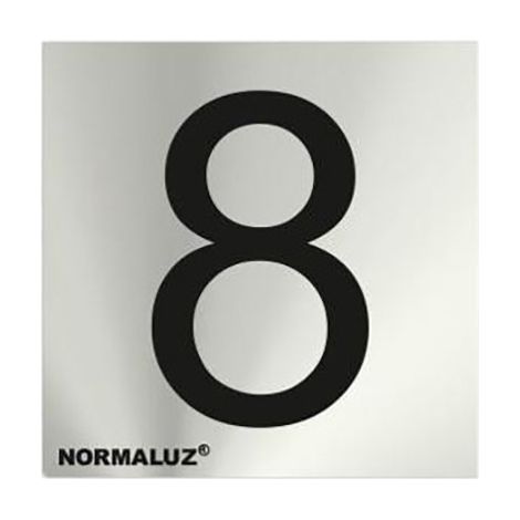 Número acero inoxidable - "8" (1/2)