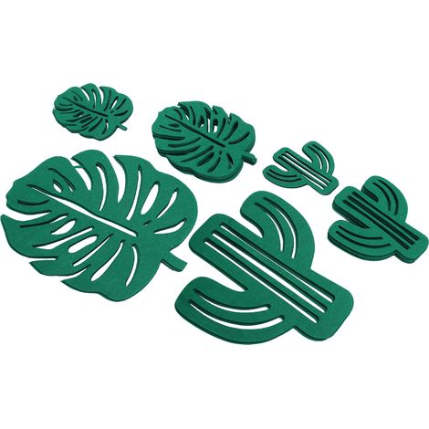 Set aus saugfähigem Filz, isolierenden Untersetzern, Tischsets, Untersetzern und Küchenaccessoires. (1/5)
