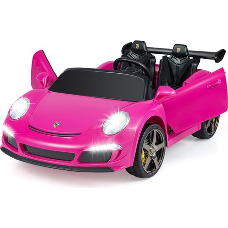 Coche eléctrico infantil 133 x 88 x 50 cm tracción a las 4 ruedas y mando a distancia estilo superdeportivo PP rosa 200017002
