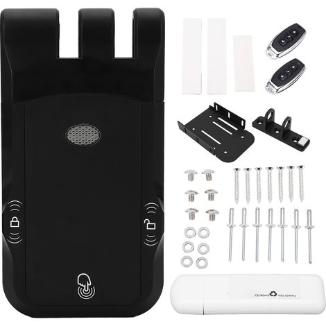 Serrure électronique intelligente Bluetooth, double système de moteur, télécommande sans clé pour la pièce de la maison (1/5)