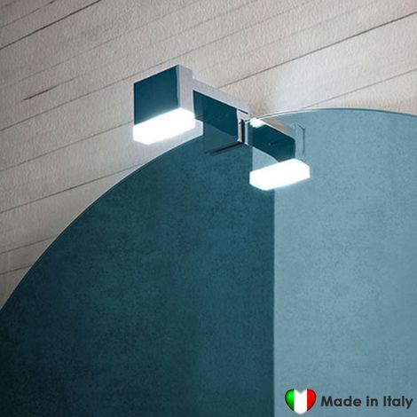 Faretto Led COMPAB Made In Italy Attacco A Morsetto o A Telaio Dim. 5 x 4,8 x Sporg. 9.3 cm 4.8 W 230 Volt Risparmio (1/4)