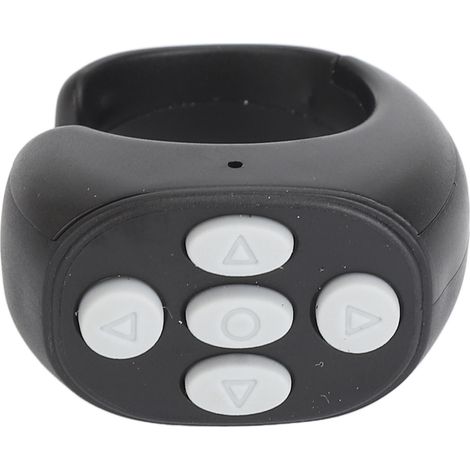 Anillo de control remoto Bluetooth para teléfono Android, con función de cambio de página y desplazamiento (negro). (1/5)