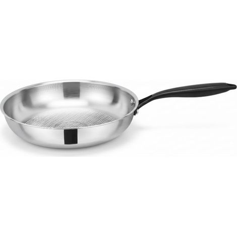 Poêle 28 cm acier inoxydable Triply Arthur Martin AM3523 (1/5)