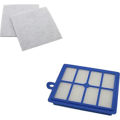 Filtre HEPA H12 H13 / Filtre en coton pour moteur compatible avec les aspirateurs Philips Electrolux AEG FC9080 FC9200 FC9252 ZU3375 (1/5)