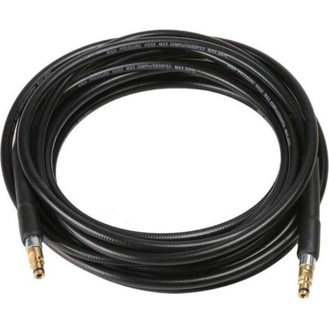 Tuyau Haute Pression 6m avec Raccord Rapide Compatible Nettoyeur K2 K3 K4 K5 K6 K7 (1/4)