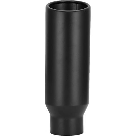 Auspuffrohr aus Edelstahl, 80 mm/3,1 Zoll Einlass, 102 mm/4 Zoll Auslass, universelle hintere Nut, schwarz (1/5)