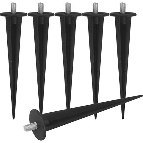 Piquets de Sol Accessoires pour Éclairage Extérieur au Sol 6pcs en Alliage D'aluminium Faciles à Utiliser et Simples à Installer pour Lampes de Jardin (1/5)