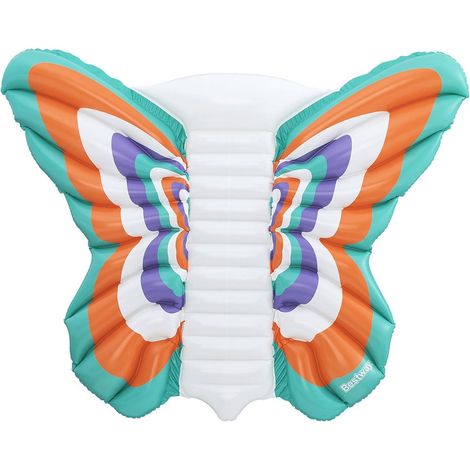 TRADE SHOP - Materassino Gonfiabile Boho Butterfly Mare Piscina Forma Farfalla 193x176cm Estate 43963 - (1/5)