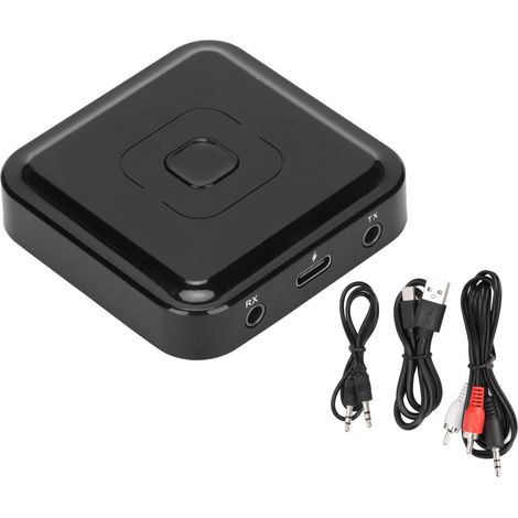 Émetteur Récepteur Audio Bluetooth 5.1 2 en 1, Adaptateur Sans Fil pour Voiture TV Casque avec Connexions AUX RCA 3.5mm (1/5)