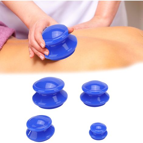 4 Ventouses de Massage en Silicone Anti-Capiton, Thérapie par Ventousothérapie, Éliminateur de Cellulite pour Bien-Être (1/5)