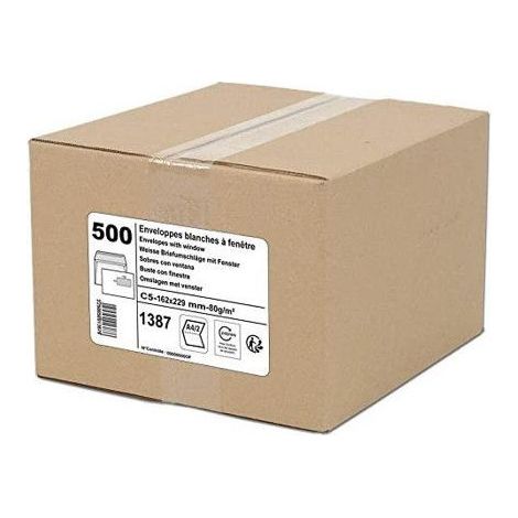 Enveloppes C5 - GPV - Blanc - 162 x 229 mm - Avec fenêtre - Idéal envois professionnels (1/3)