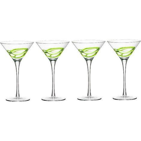 Bormioli Rocco Ceralacca set 4 bicchieri cocktail verde 24 cl
