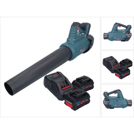 Bosch GBL 18V-750 Professional Souffleur sans fil 18 V BITURBO Brushless + 2x batterie ProCORE 8,0 Ah + chargeur