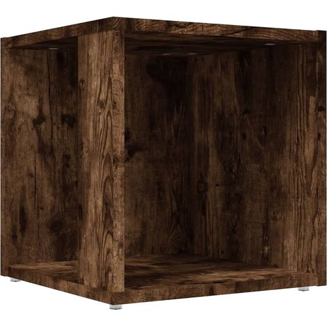 Mueble esquinero mesa auxiliar 33 x 33 x 34,5 cm madera contrachapada marrón DEC032380 (1/5)
