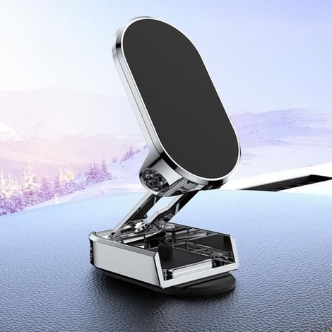 Universelle, magnetische, faltbare Autotelefonhalterung, 360° drehbare Handyhalterung (1/4)