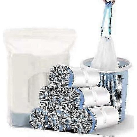 Petit sac poubelle, 2,6 gallons, pour poubelle de salle de bain, blanc (1/4)