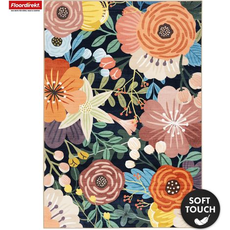 Wohnteppich Tropica Moderner Teppich mit tropischem Blumenmuster 160 x 230 cm