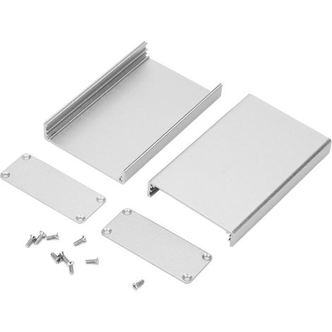 Boîtier de refroidissement en aluminium pour PCB 20x50x80mm - Coque argentée pour circuits imprimés (1/5)