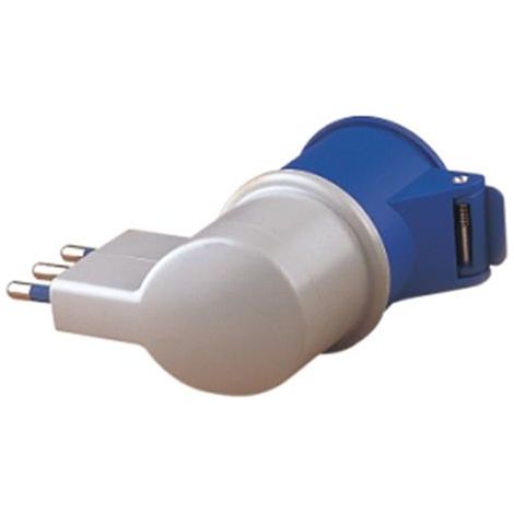 ADATTATORE INDUSTRIALE 220V SPINA90°+PRESA MAURER PLUS