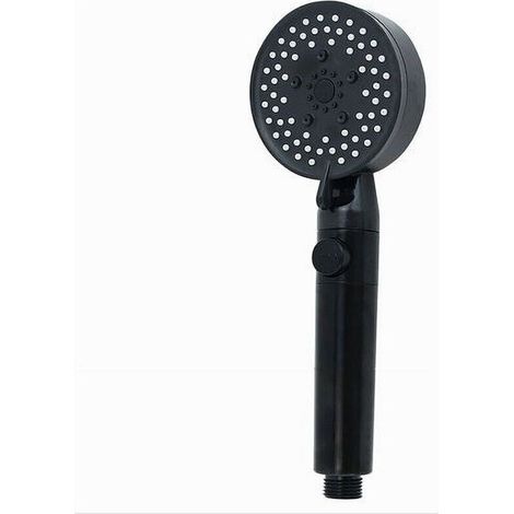 Doccetta Soffione Doccia Bagno Multigetto Cornetta Nero Moderno 8,5 x 25 cm 87526 (1/5)