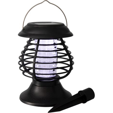 LED Solar Insektenlampe - 19 x 13 cm - Hängeleuchte mit UV-A Licht