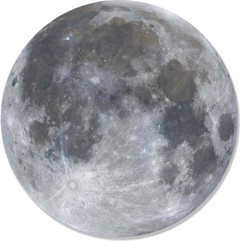Blason mural en carton Pleine lune et Espace 66 cm (1/4)