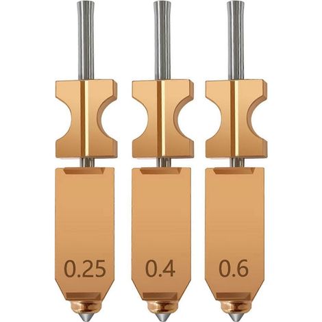 Ensemble de 6 buses à dégagement rapide Flashforge AD5X améliorées, buses à dégagement rapide 0,25/0,4/0,6 mm, accessoires pour imprimante 3D. (1/5)
