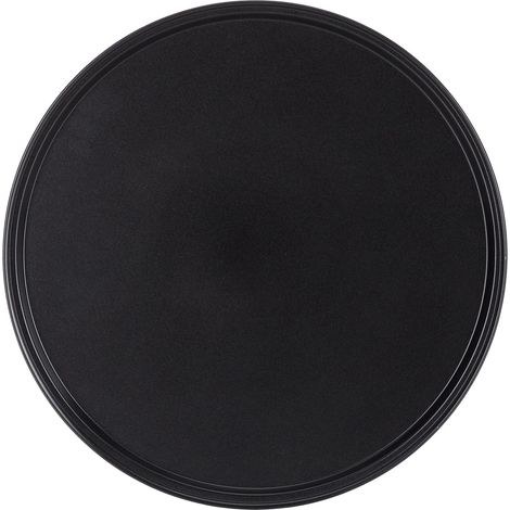 Set di 2 teglie per pizza rotonde antiaderenti 1 x 32 cm cucina italiana moderna in acciaio al carbonio antracite 130004894