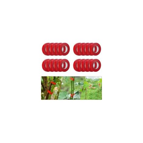 20 rollos de cinta para atar plantas bordada a mano, ideal para flores de jardín, verduras, frutas, tomates, vides, herramientas de jardinería para atar ramas y máquinas de atar plantas. - Crezuo (1/4)