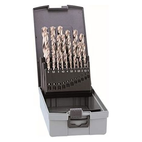 Alpen 0000110325100 Pro KP 25 HSS Kit punte a spirale da metallo 25 parti 1 mm, 1.5 mm, 2 mm, 2.5 mm, 3 mm, 3.5 mm, 4 m