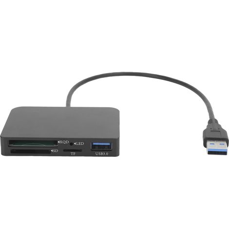 Adaptateur de Carte Mémoire Multifonction Lecteur USB pour PC Windows Mac Linux