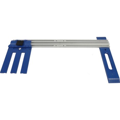 Binario di guida in lega di alluminio per sega circolare, ideale per la lavorazione del legno.