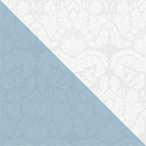 Baroque wallcovering wall Profhome 951351 paintable non-woven wallpaper textured baroque style matt white 5.33 m2 (57 ft2) (1/5)