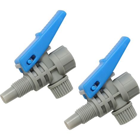 Lot de 2 poignées de pulvérisateur à gâchette pour matériel de pulvérisation 3L 5L 8L, pièces détachées pour l'agriculture et le jardinage, gris et bleu. (1/5)