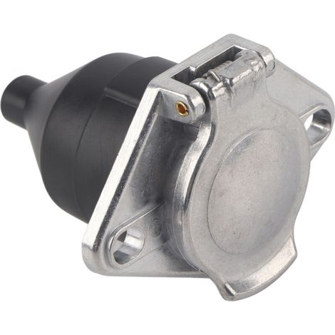 Universal 24V 7-pin trailer socket, 7-pole wiring connector, adapter, plug (1/5)