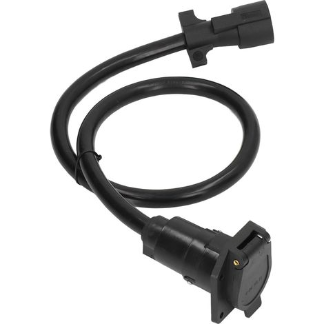 Câble de remorque à 7 broches avec connecteur à 2 broches pour caravane moulée. (1/5)