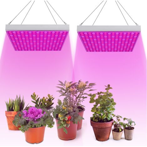 Randaco 2er Pflanzenlampe Vollspektrum 225 LEDs 15W Pflanzenlicht Zimmerpflanzen Wachstumslampe Grow Lampe (1/5)