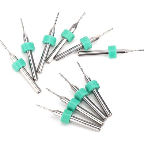 10 Stück 2-schneidige Hartmetall-Fräser aus Wolframstahl für CNC-Bearbeitung, 1,5 mm (1/5)
