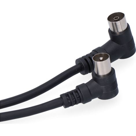 PROLONGACION TV-VIDEO 9,5mm 5m ENVASADA NEGRA EDM (1/2)