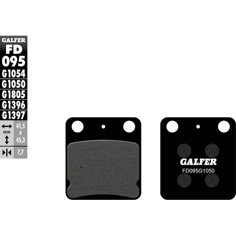 PLAQUETTES DE FREIN GALFER KH054 SEMI-MÉTALLIQUES