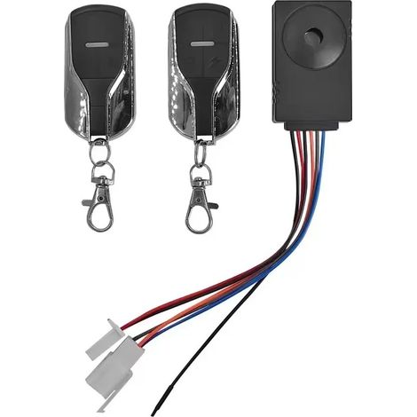 Diebstahlalarmanlage für Lithium-Ionen-Elektrofahrräder (kleines Gehäuse), Diebstahlsicherung nach Maserati-Modell, Ein-Knopf-Start, Zubehör für Fernverriegelung.