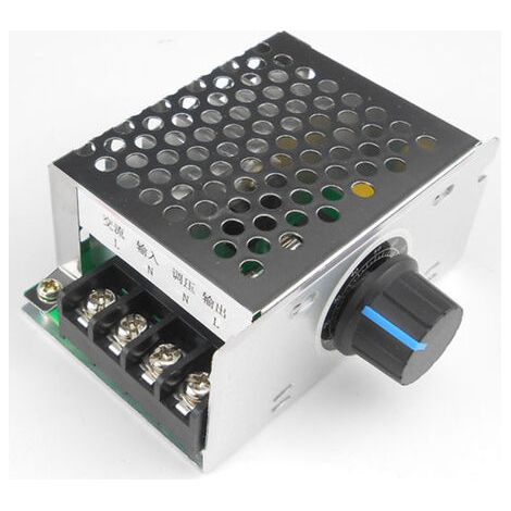 Regolatore di velocità per motore monofase Aiperq 220V CA, interruttore di velocità per motore ventilatore, regolatore di velocità e temperatura variabile. (1/4)