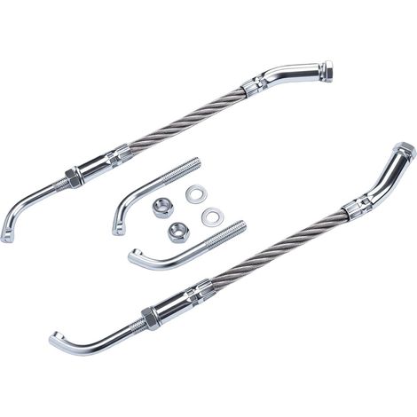 2-Piece Stainless Steel Ice Scraper Set with Carbide Tips for Reverse and Non-Reverse Tracks, 2.5" Track Height, Universal Fit for Snowmobiles CMB0135 (1/5)