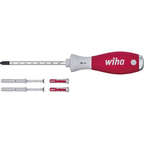Wiha Juego de Destornillador-perforador de agujeros para espigas SoftFinish® con varilla redonda de 6 mm y 4 espigas (41289) (1/2)