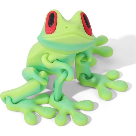 Magnetische, bewegliche Frosch-Schreibtischdekoration – Niedliche, bewegliche Frosch-Dekoration für Kinder und Erwachsene