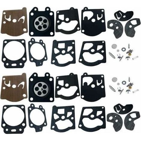2 Packs Carbu Kit de Réparation, Membrane et Joints Pour Carburateur Walbro K10-WAT WA & WT Séries Stihl 028 FS40 FS44 FS85 Dolmar 103 105 108 111 Husqvarna Poulan McCulloch Partner Echo etc. (1/4)