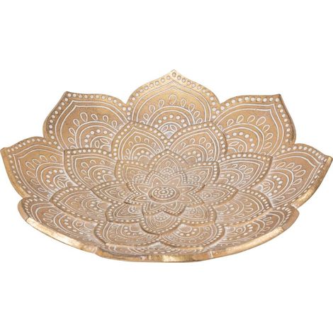 Schale Oasis Harz vergoldet D29,5cm - Atmosphera créateur d'intérieur (1/2)