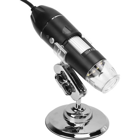 Microscope numérique 1600X, microscope électronique rotatif et flexible avec 8 LED pour téléphones et ordinateurs Android (1/5)